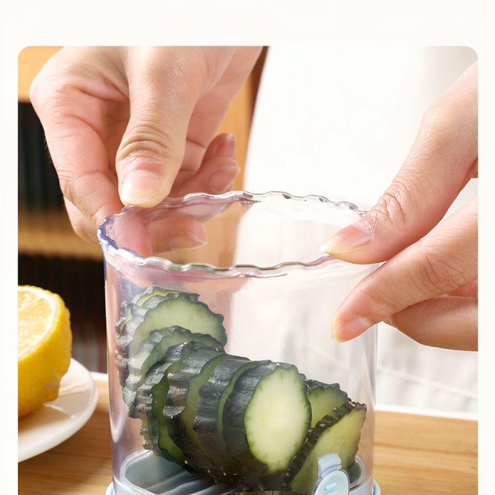 Kitchen Helper Gadgets - Affettatrice manuale in acciaio inossidabile, tagliaverdure