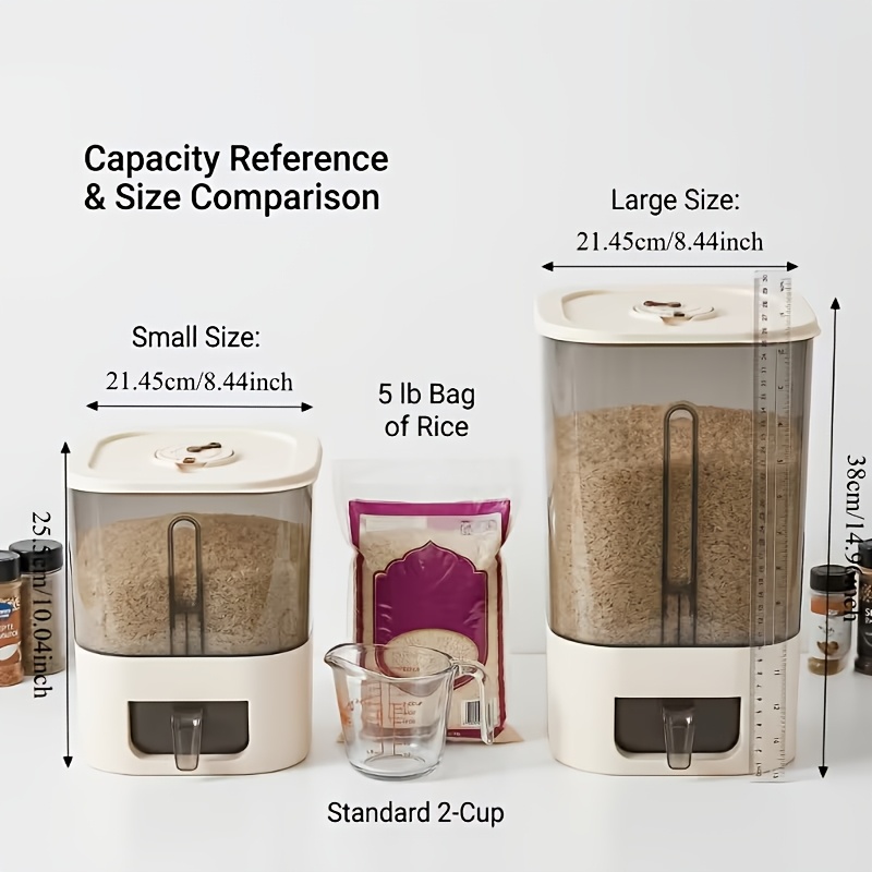 Dispenser per Riso da 14LB, Co - Kitchen Gadgets Organizer recensione e prezzo